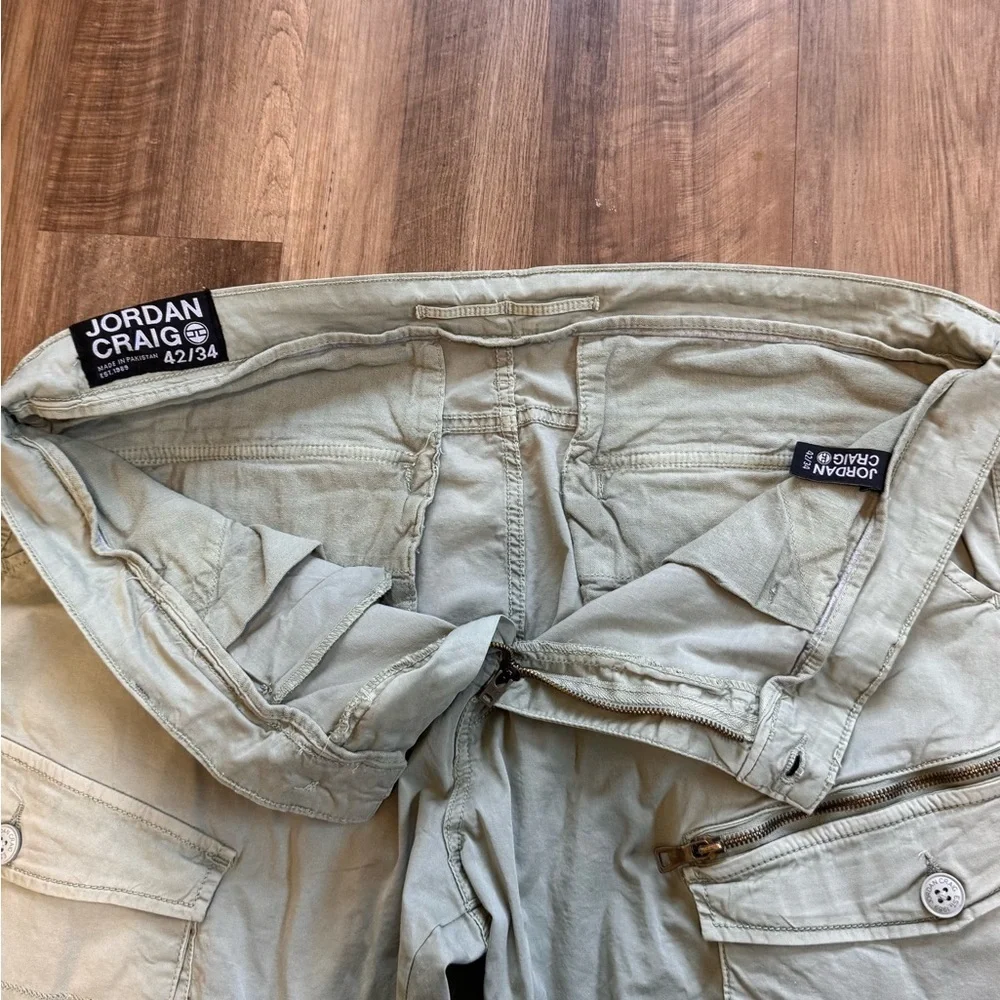 Jordan Craig Men’s Cargo Utility Jogger Pants in Army Green, size 42 Waist